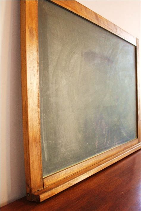 Large Vintage Schoolhouse Chalkboard With Wooden Frame Etsy