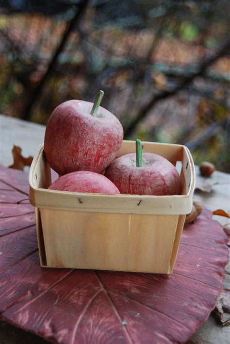 Vintage Carved Wooden Apples | Etsy | Apple, Wooden basket, Wooden