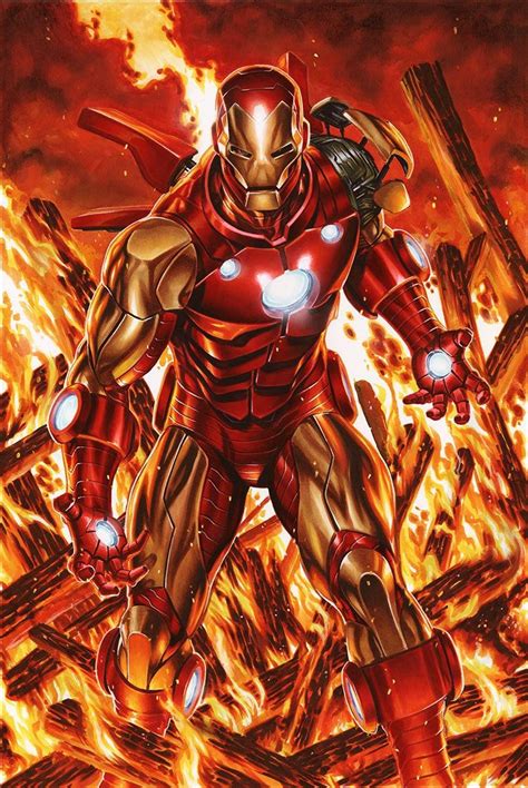 Iron Man 1 Cover Mark Brooks In Byron Hamms Avengers Comic Art