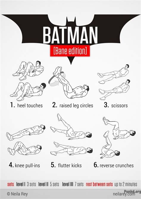 Batman Workout Bane Edition Batman Workout No Equipment Workout