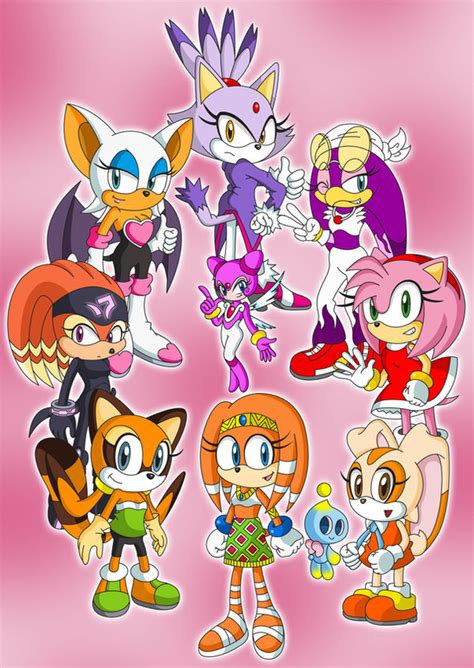 Sonic Girls 2 Colored By Sonictopfan On Deviantart