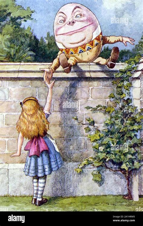 Humpty Dumpty And Alice From Through The Looking Glass Illustrated By