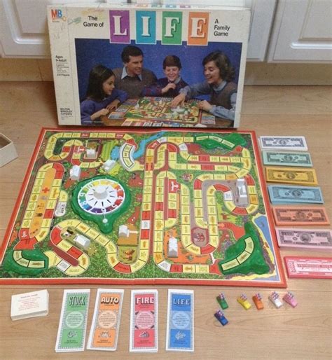 The Game Of Life Classic Board Game 1991 Vintage Hasbro 100 Complete