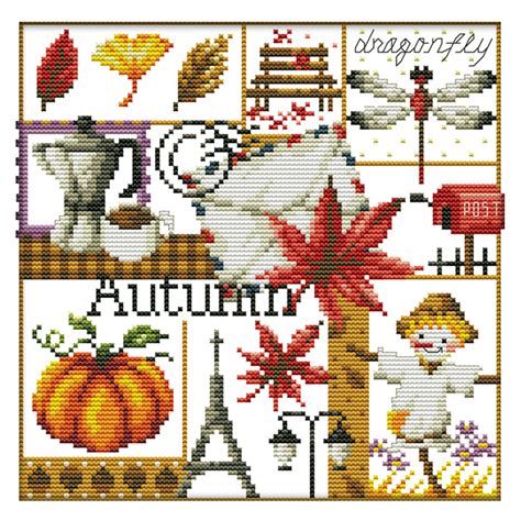 Autumn- 14CT Stamped Cross Stitch（27*26CM）