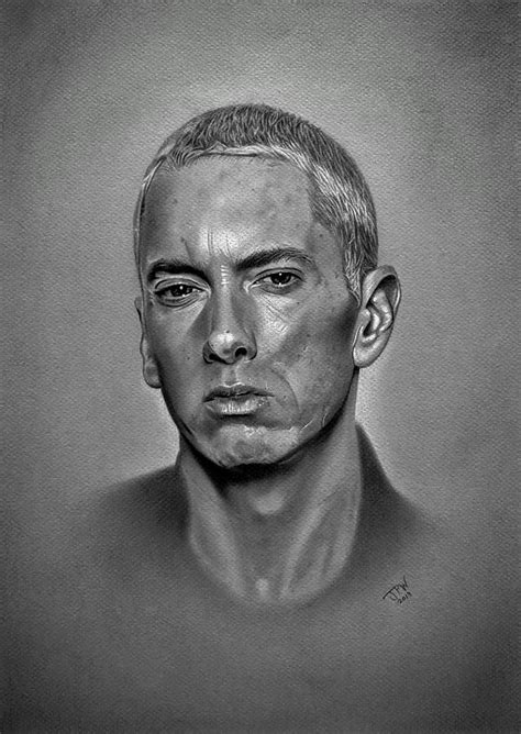 Eminem Drawing Eminem By Jpw Artist Portrait Sketches Art Drawings Sketches Simple Pencil