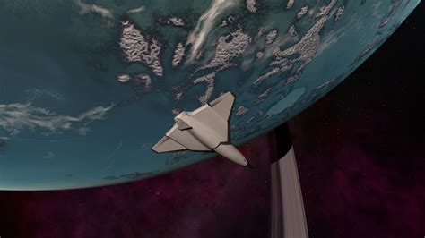 The Se Shuttle Exploring A Ringed Terra From Orbit 0980 Edited R