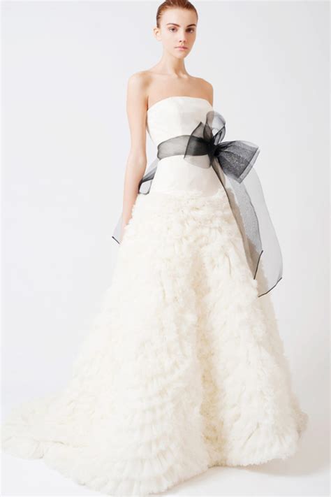 Black And White Wedding Dresses Wedding Ideas By Colour Chwv