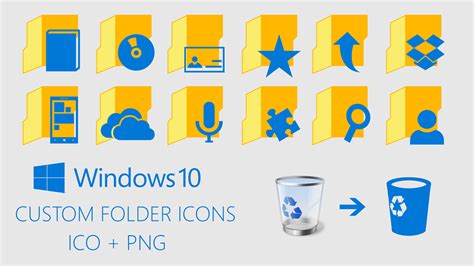 Select either large icons, medium icons, or. Windows 10 Custom Folder Icons by davidvkimball on DeviantArt