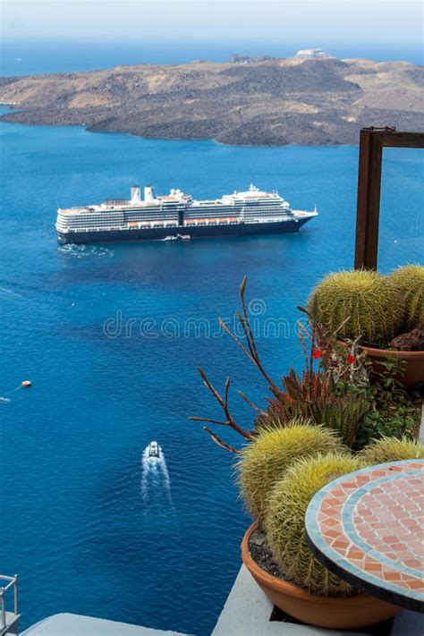 Beautiful Sea View Santorini Greece Stock Photo Image Of Nature