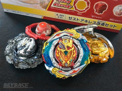 b 201 zest achilles customize set review beyblade burst bu beybase