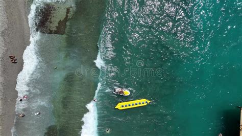 Azure Texture Of The Sea Aerial View K Stock Footage Video Of Wave