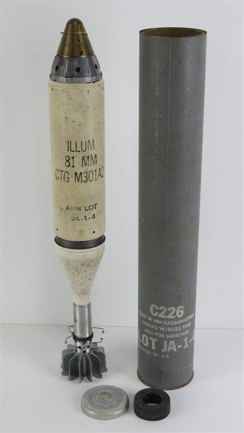 Sold At Auction An Inert British 81mm M301a2 Illumination Mortar With