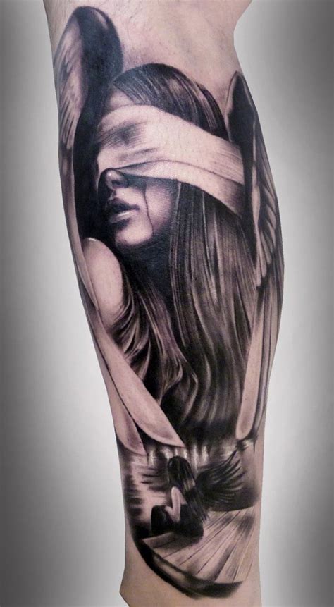 45 Awesome Portrait Tattoo Designs Cuded Angel Tattoo For Women
