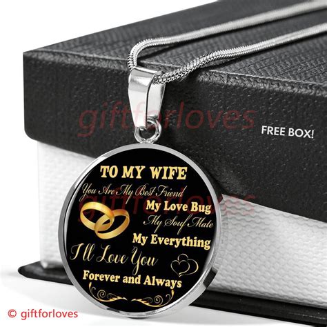 Find what she really wants. To My Wife Luxury Necklace: Husband And Wife Necklace ...