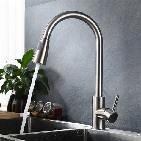 Spice up your kitchen this fall with these decorative kitchen faucets on rollback! Pull Out Kitchen Faucet SUS 304 stainless steel Brushed ...