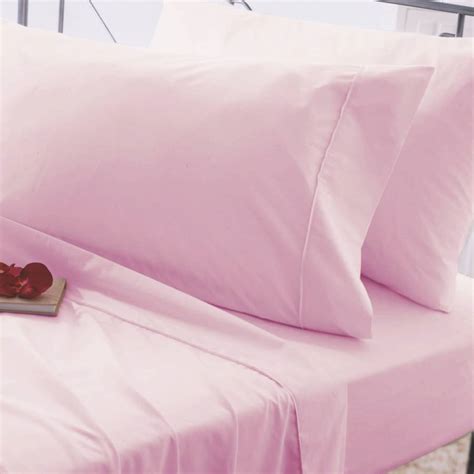 Easycare King Fitted Sheet Blush Brandalley