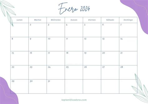 Calendarios Para Imprimir Calendario Enero Calendario