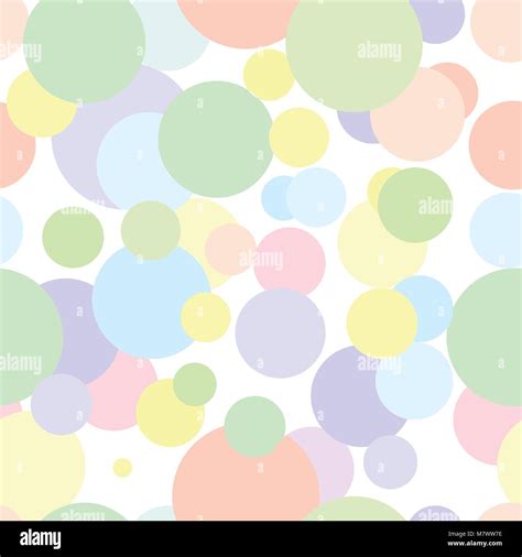 Seamless Pattern In Colored Abstract Circles Pastel Colored Wallpaper