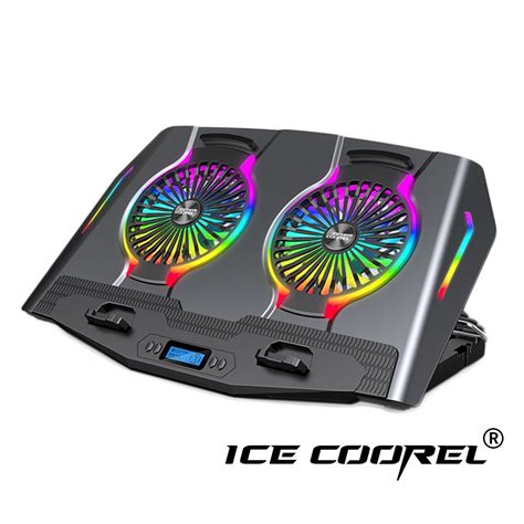 Ice Coorel N10 Rgb Laptop Cooling Pad Gaming Laptop Cooler Fan With