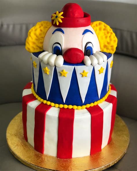 Clown Cake Clown Cake Circus Birthday Cake Carnival Cakes