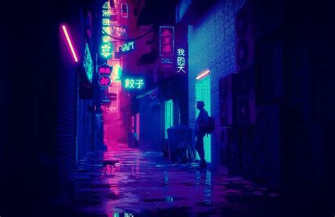 Some Cyberpunk Neon Alley I Made In Blender3d Neon Noir Cyberpunk