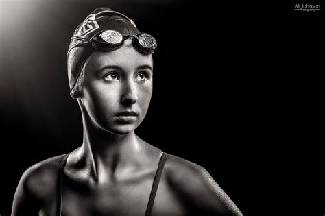 Senior Girl Swimmer Studio Session Sport Portraits Senior Portrait