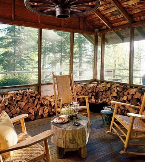 Every plan can be customized to create your perfect home. Rustic Screened in back porch | House design, Cabin ...