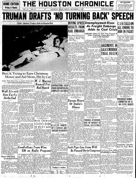 Houston history: Child recovering after being hit by car in 1946