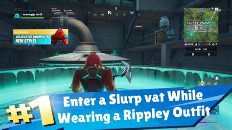 Enter A Slurp Vat While Wearing A Rippley Outfit Fortnite Youtube