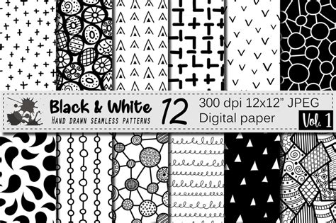 Powerful videos designed to attract engage, & convert. Black and White hand drawn seamless doodle geometric ...