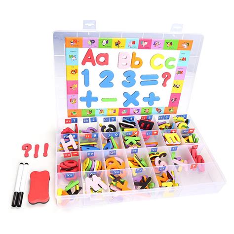 Classroom Magnetic Letters Kit Double Side Magnet Board Alphabet