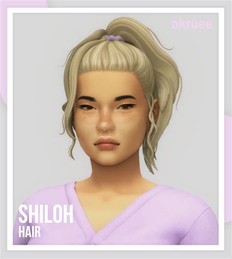 Shiloh Hair Okruee Create A Sim The Sims 4 Curseforge