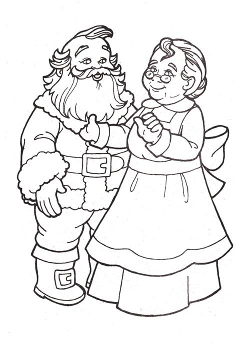 23 best santa and mrs claus coloring pages for kindergarten 1001 coloring book