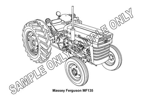 Rasane sepoh Massey Ferguson Kleurplaat