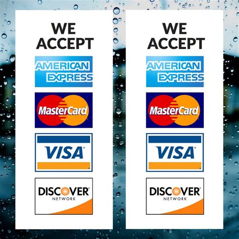 The first folks who were offered the card were sears customers. Buy We Accept Credit Cards Visa Mastercard AMEX Discovery 6"x6" Sticker Decal Vinyl Business ...