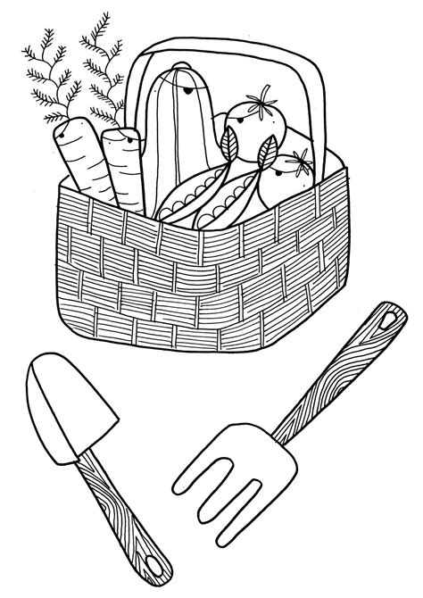 Https://tommynaija.com/coloring Page/simple Garden Coloring Pages