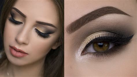 Golden Smokey Eye Makeup