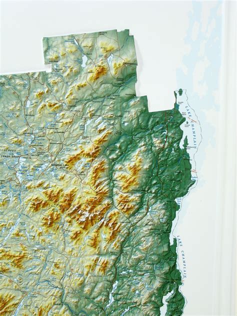 Adirondack New York State Park Raised Relief 3d Map