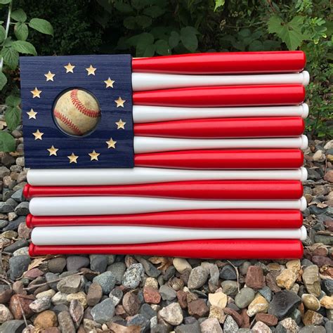 Epic Mini Baseball Bat American Flag For The Coolest Most Bad Etsy
