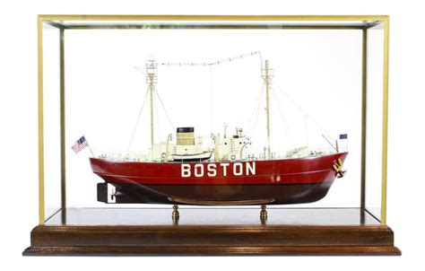 Boston Lightship Model In Case Chairish