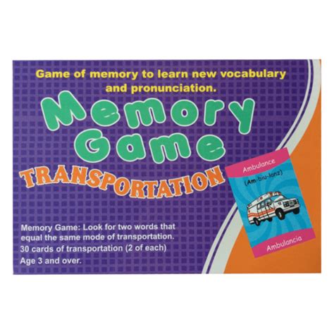Memory Game Transportation Gm Didácticos