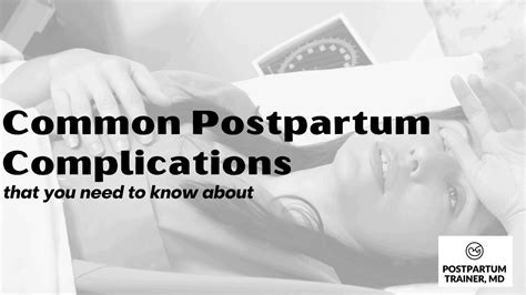 Common Postpartum Complications You Need To Know To About