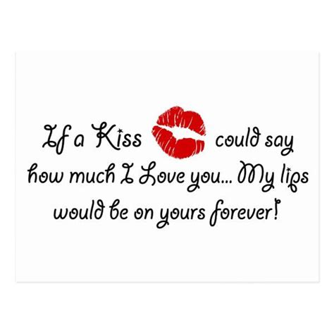 romantic love kiss quote kissing romance quotation postcard zazzle kissing quotes kissing