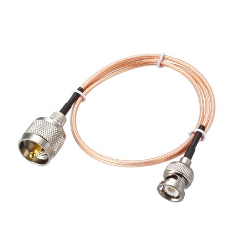 Uxcell Uhf Pl259 Male To Bnc Male Antenna Radio Cable Rg316 Coax