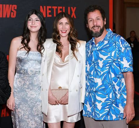 Adam Sandler His Wife Jackie And Their Daughter Sunny At Red Carpet