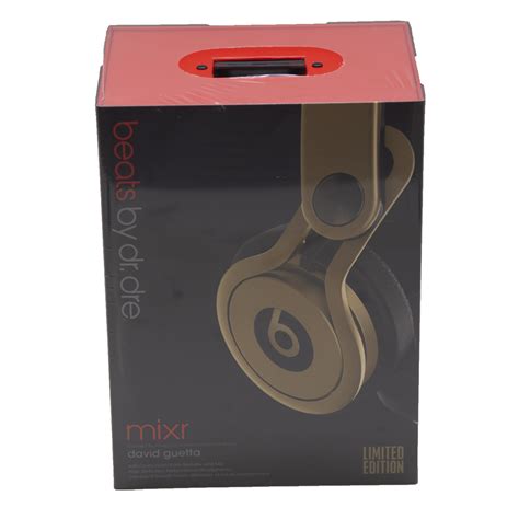 One year and thousands of prototypes later, we're proud to present one of the lightest, loudest headphones ever. Beats by Dre Mixr - David Guetta Wired DJ Headphones, Limited Edition (Gold) 848447004430 | eBay