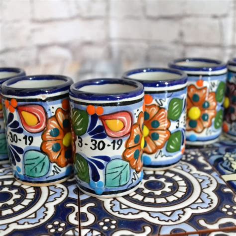 Talavera Shot Glasses Bulk Etsy