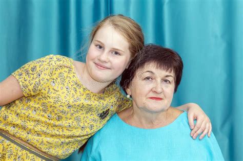 Portrait Of Loving Grandmother And Granddaughter Stock Image Image Of Beautiful Ethnic