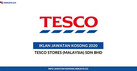 In addition, the company aims to strengthen its delivery services through packaging improvements to ensure quality food and consistent delivery services to serve more consumer bases. Jawatan Kosong Terkini Tesco Stores (Malaysia) Sdn Bhd ...