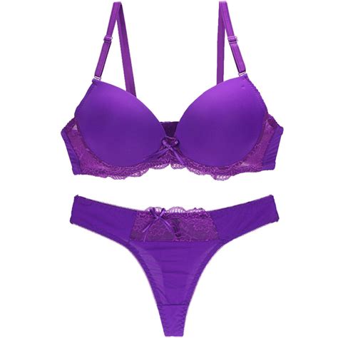 Womens Lace Bra Set Underwear Lingerie Padded Push Up Bra Brief 8 10 12 22 Bcde Ebay